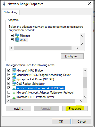 Clicking ipv4